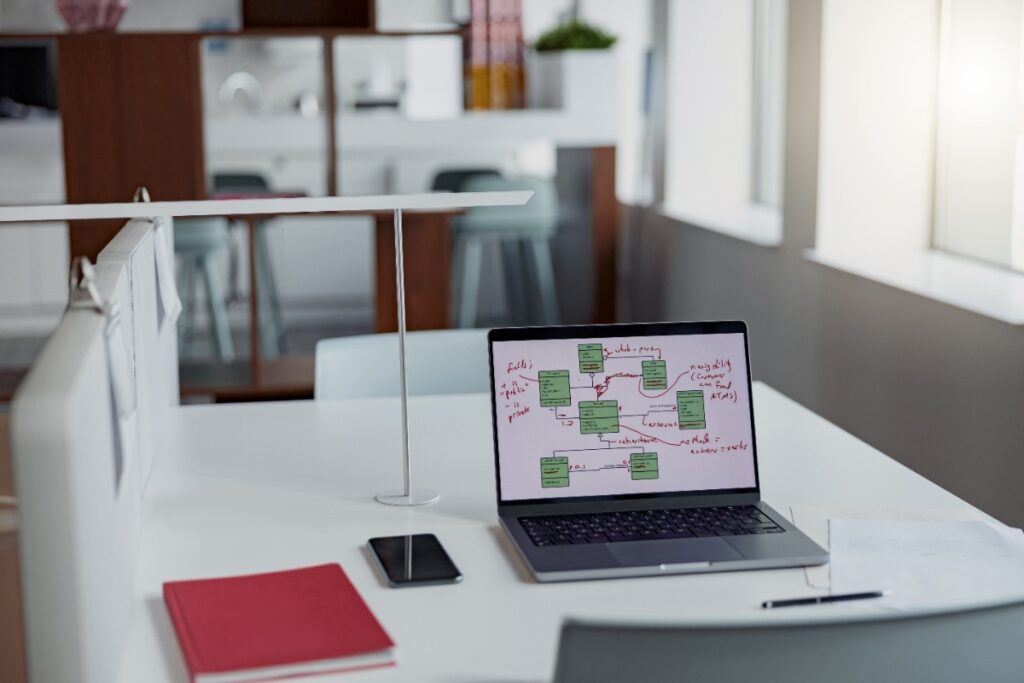 Un organigramme affiché sur Google Docs