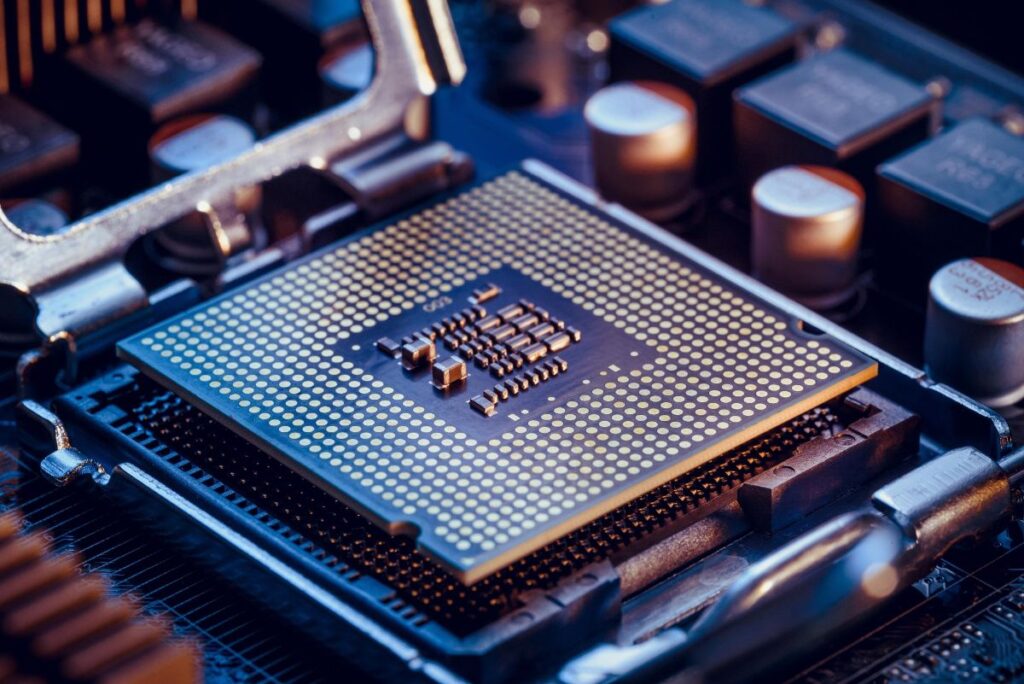 Un CPU allumé